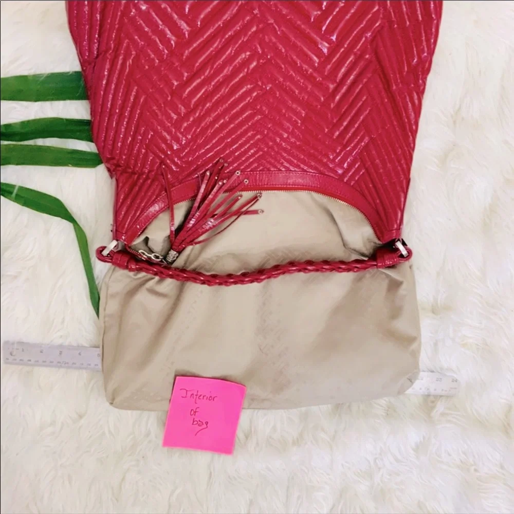 Cole Haan Genevieve Quilted Patent Leather Hobo